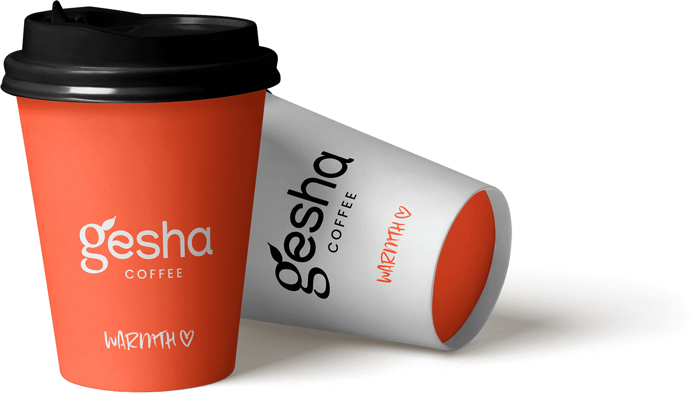 Takeout Paper Cup and Ceramic Mug Mockup
